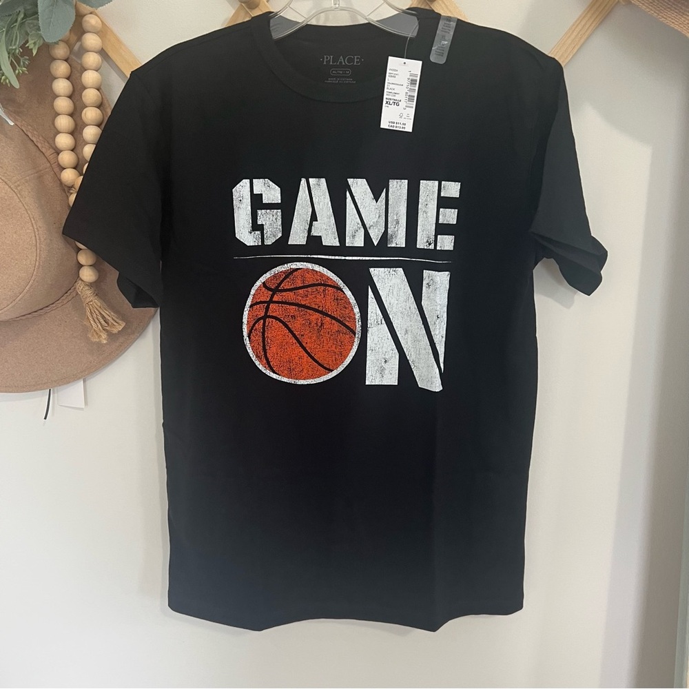 The Children’s Place Boys Game On Basketball Graphic Tee - Black
